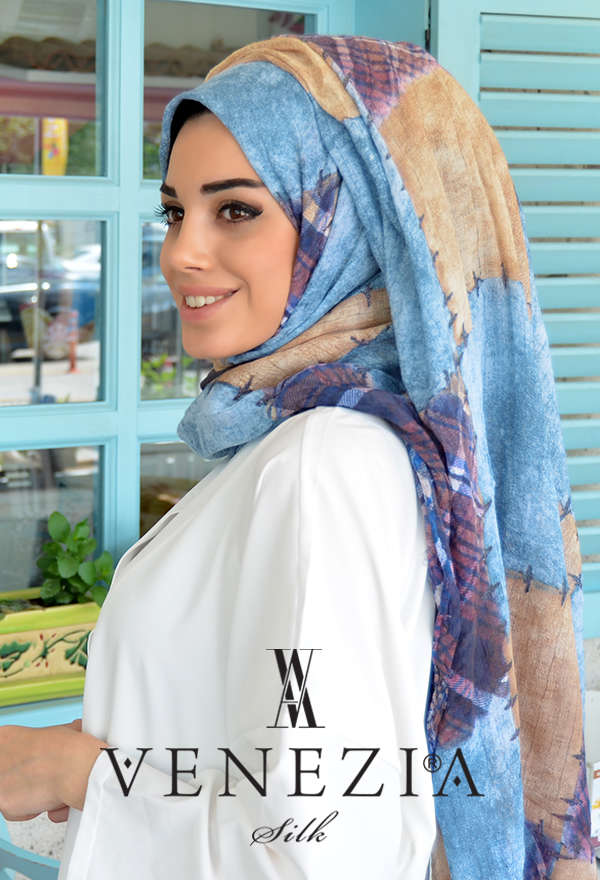 Us. Polo Assn. - U.S POLO ASSN. PATCHWORK ORGANİK COTTON ŞAL 31085-007 (1)