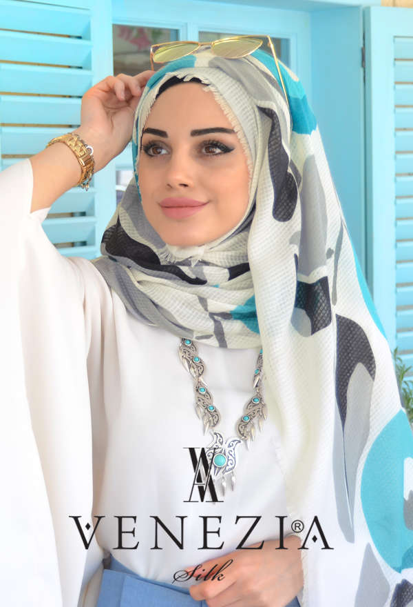 Vanensis - VANENSİS ELMA DESEN COTTON ŞAL KOLEKSİYONU 31117-016