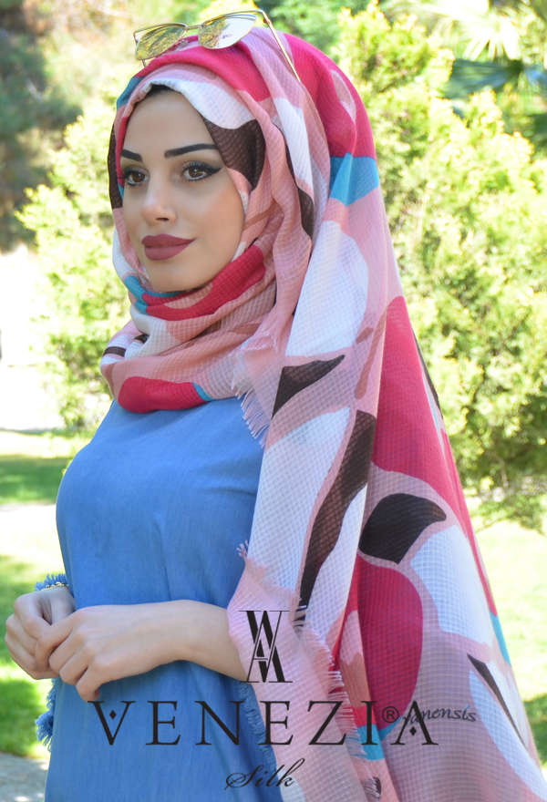 Vanensis - VANENSİS ELMA DESEN COTTON ŞAL KOLEKSİYONU 31117-001
