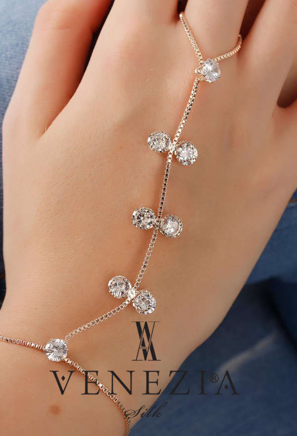 VENEZİA SİLK - Venezia Silk Taşlı Bayan Şahmeran Bileklik SN255 (1)