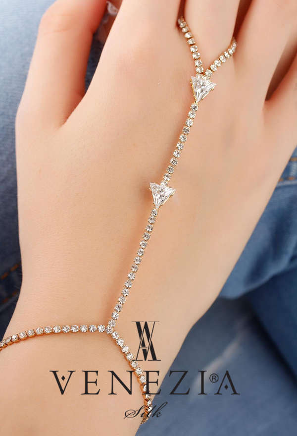 VENEZİA SİLK - Venezia Silk Taşlı Bayan Şahmeran Bileklik SN261 (1)