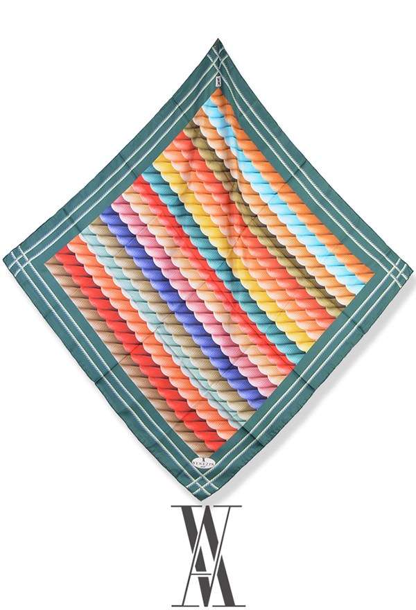 VENEZİA SİLK - Venezia Twill İpek Eşarp 213155-002 (1)