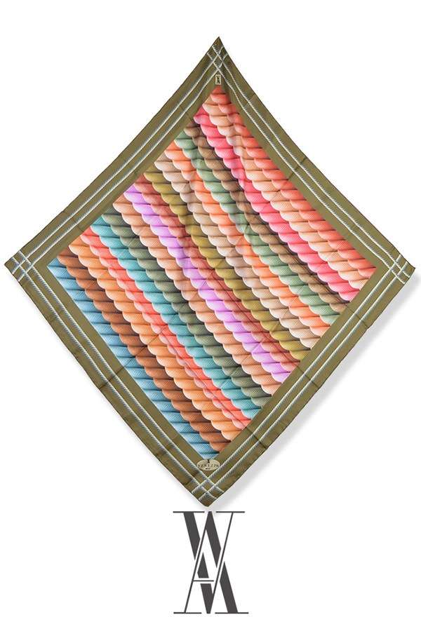 VENEZİA SİLK - Venezia Twill İpek Eşarp 213155-006 (1)