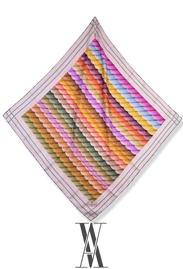 VENEZİA SİLK - Venezia Twill İpek Eşarp 213155-009 (1)