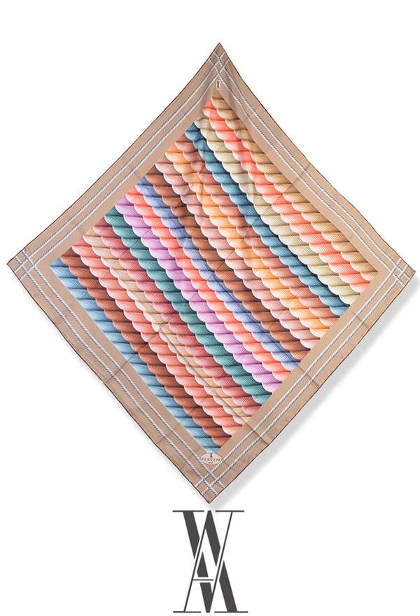 VENEZİA SİLK - Venezia Twill İpek Eşarp 213155-021 (1)